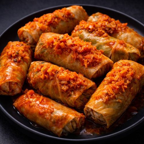 Stuffed cabbage rolls (Holubtsi)