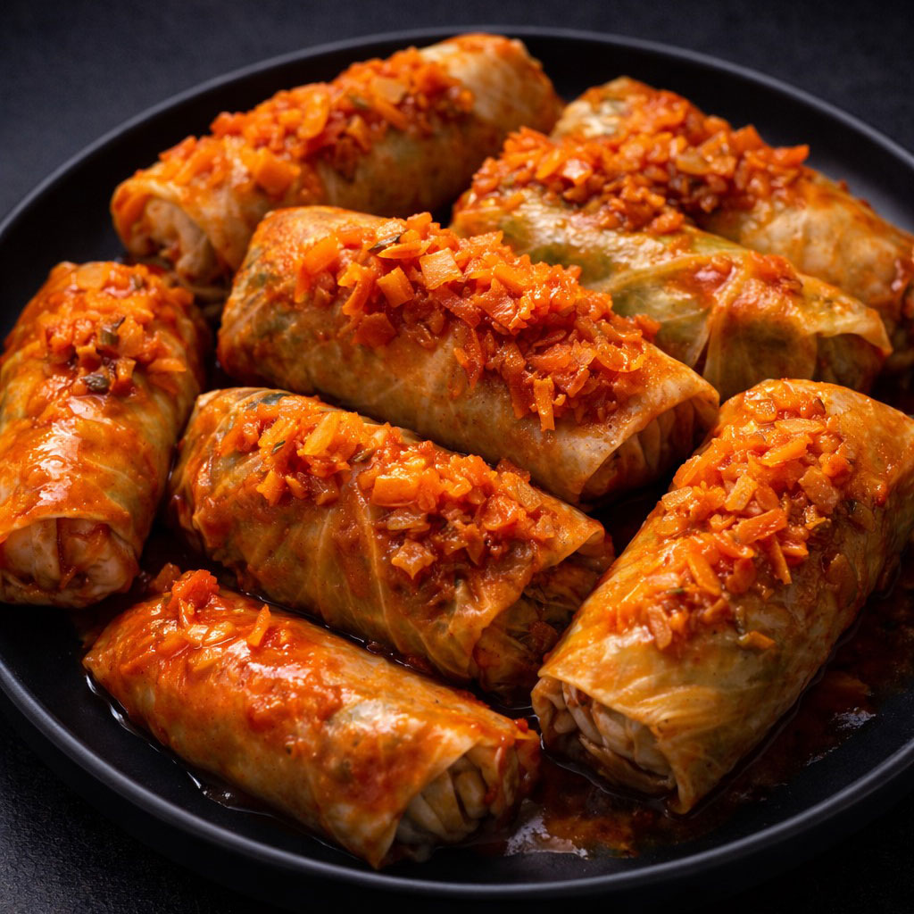 Stuffed cabbage rolls (Holubtsi)